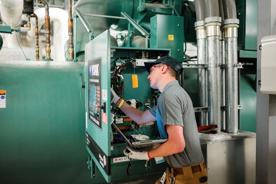 Technician working in industry